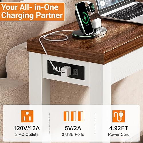 Miniatura 6 de Cyclysio Mesas de consola de 63 pulgadas para entrada, mesas de consola largas para sala de estar, mesa detrás del sofá, mesa de entrada de madera