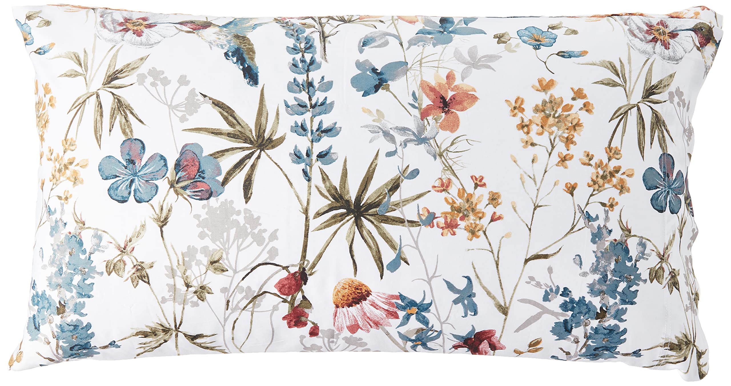 Tribeca Living Juego de sábanas tamaño King, satén de algodón suave de 300 hilos, estampado floral con bolsillos extraprofundos, juego de ropa de cama de 4 piezas, color rojo oscuro Amalfi, multicolor