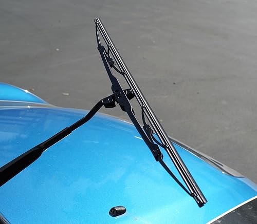 Miniatura 3 de TuningPros WBMP-28-28 - Limpiaparabrisas con marco de metal para brazo de bayoneta, brazo de pasador y gancho en J, 28 pulgadas (27.559in) lado del