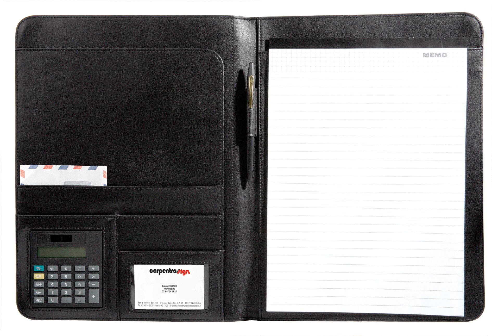 Sign Office 330 x 250mm Conference Folder - Black - Image 2