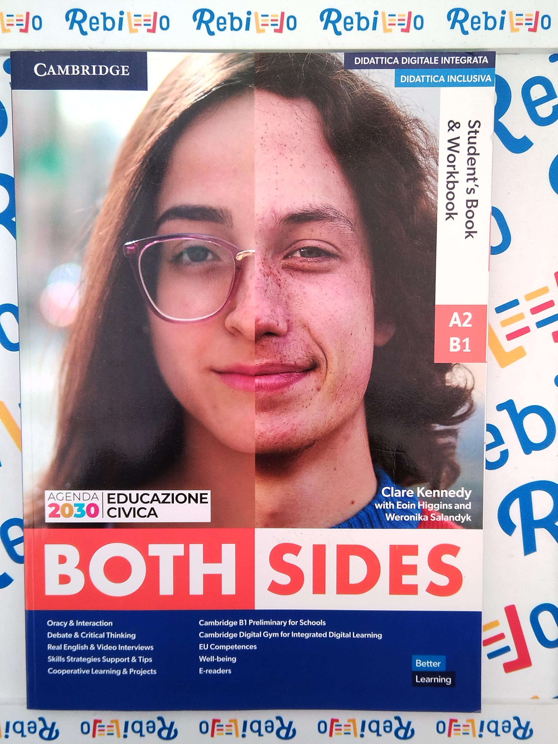 BOTH SIDES LEVEL A2/B1 STUDENT'S BOOK/WORKBOOK COMBO WITH EBOOK - (9781009090087) + Materiali didattici – Rebillo