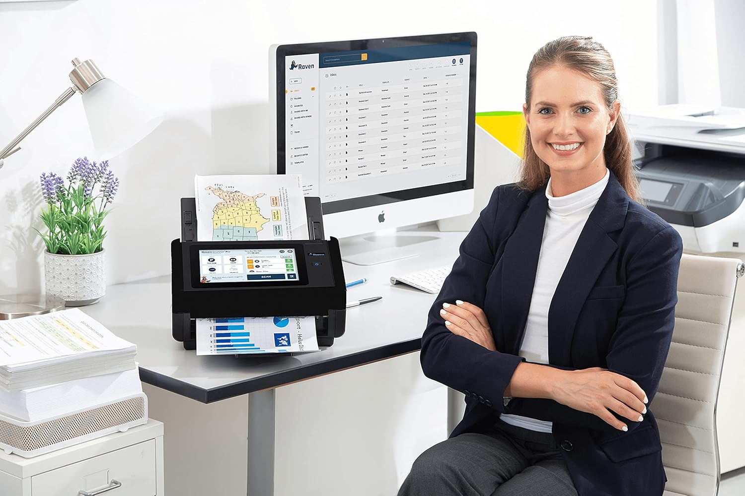 Buy Raven Pro Document Scanner Huge Touchscreen, High Speed Color