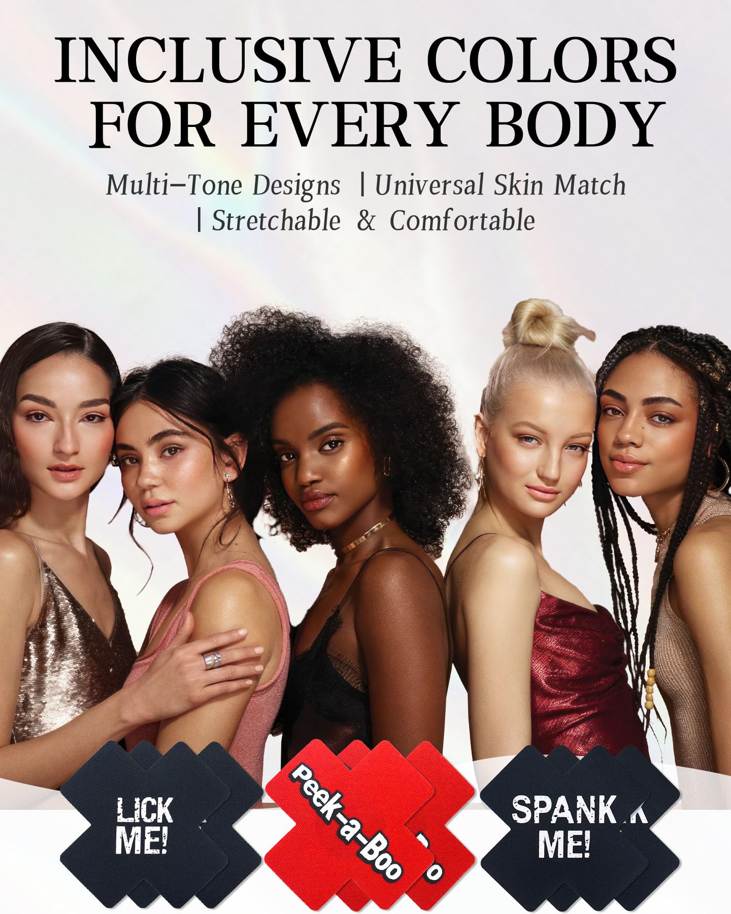 9 Pairs Nipple Pasties Lingerie Fun Words Text Print Bra Stickers Nipple Covers for Women Pasties Rave