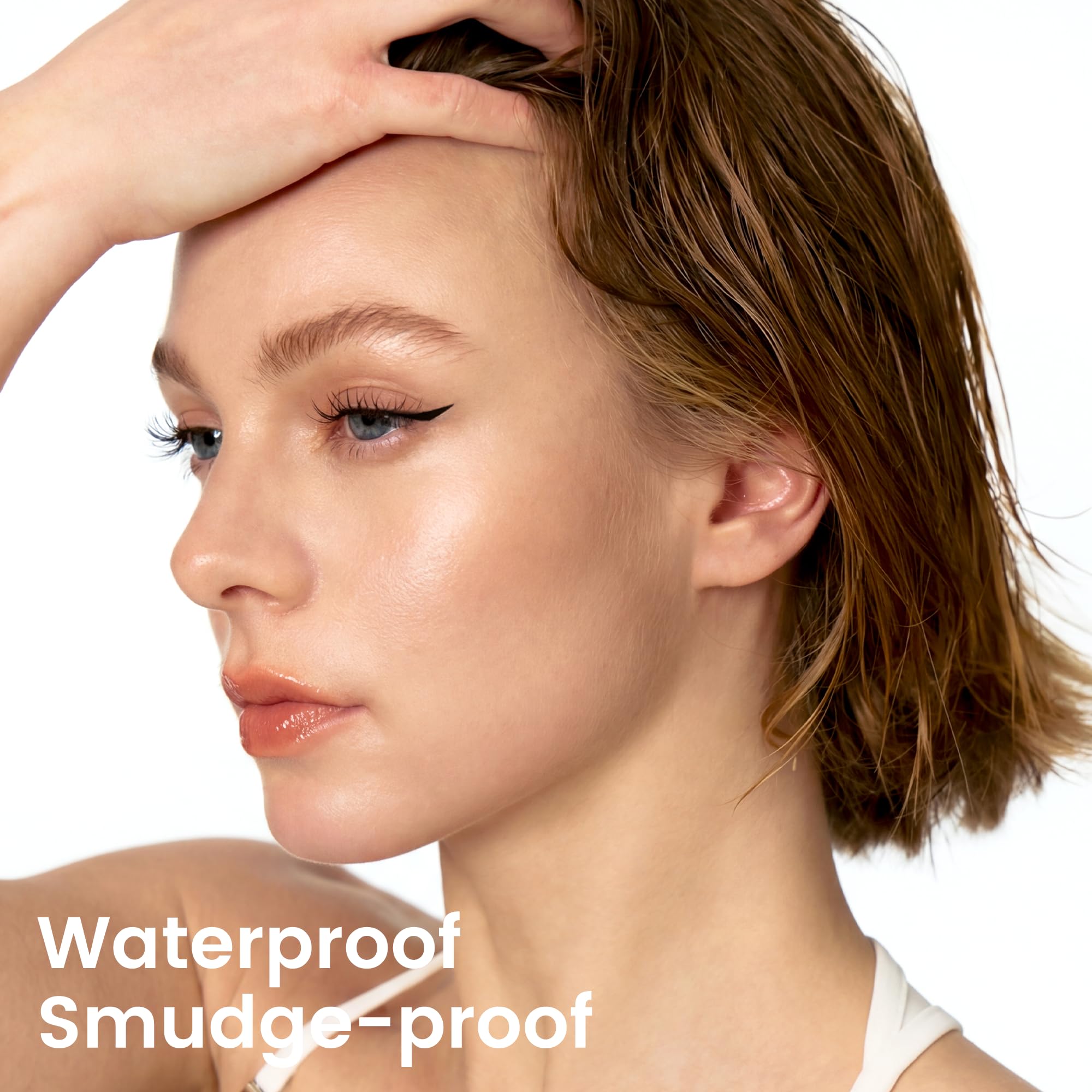 Unicos Winged Eyeliner Stamp - 90° Ergonomic Cat Eye Makeup Tool with Dual-Sided L/R Symmetry, Waterproof & Smudge-Proof Liquid Eye Liner Pen, 2.1ml High Capacity, Long Lasting Finish, 12mm — view 5