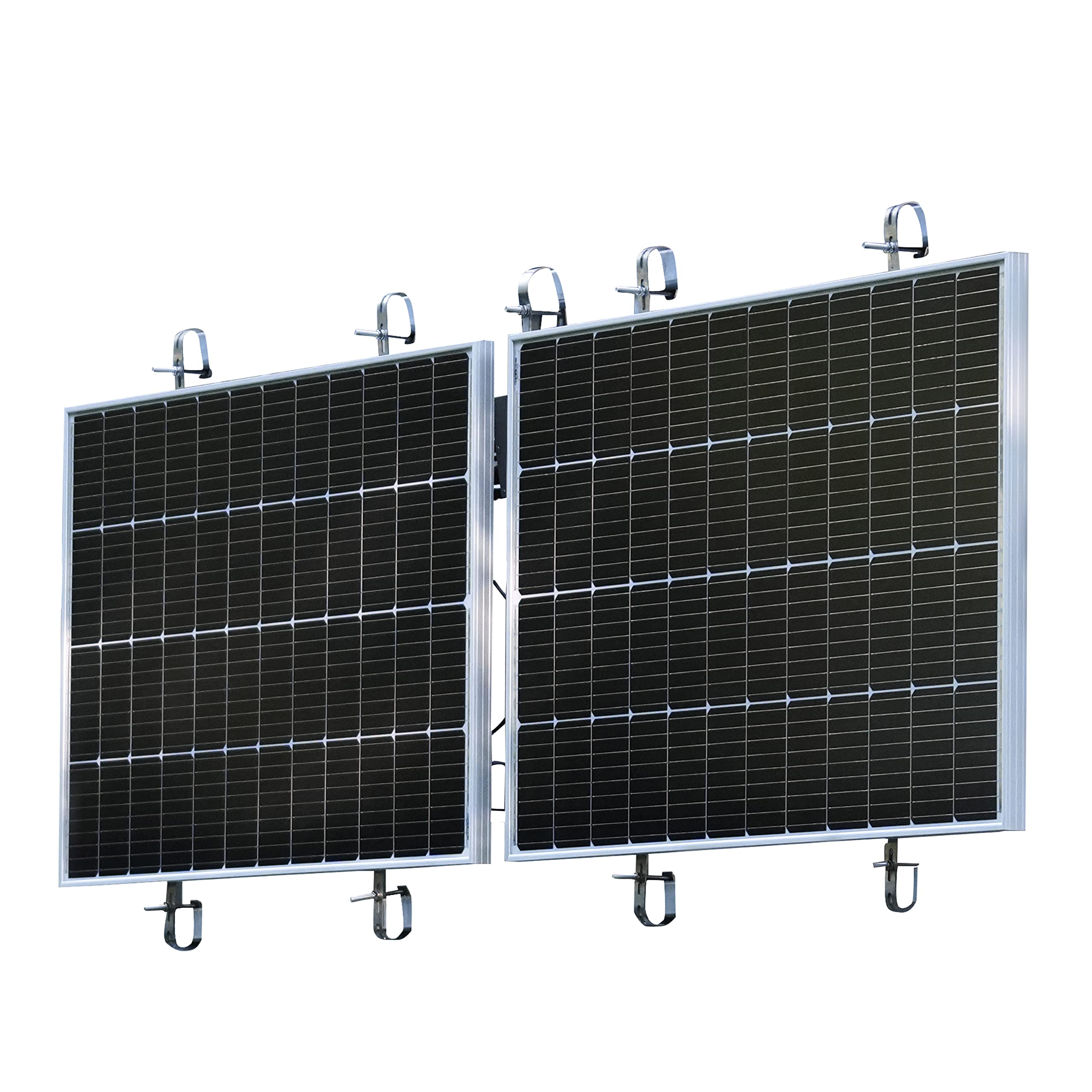 Ultratec Balcony Power Station Set of 2 Solar Panels, 4 Brackets, Power Cable, Module Inverter - Easy to Assemble Even by Novelty Produces Your Own Power Socket