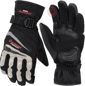 Oumurs Motorcycle Gloves for Men & Women, Unisex Touchscreen Cycling Gloves for Outdoor Sports On-Road/Off-Road/Mountain Motorcycle Motorcross Motorbike Dirt Bike Bicycle Racing ATV UTV