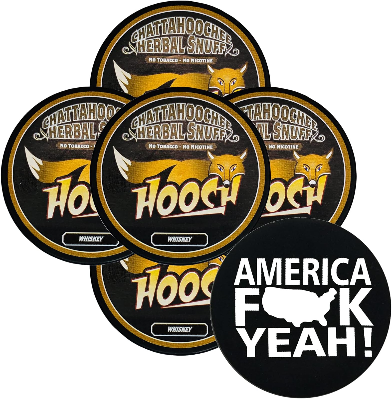 Whiskey Fine Cut 5 Cans with DC Crafts Nation Skin Can Cover - America