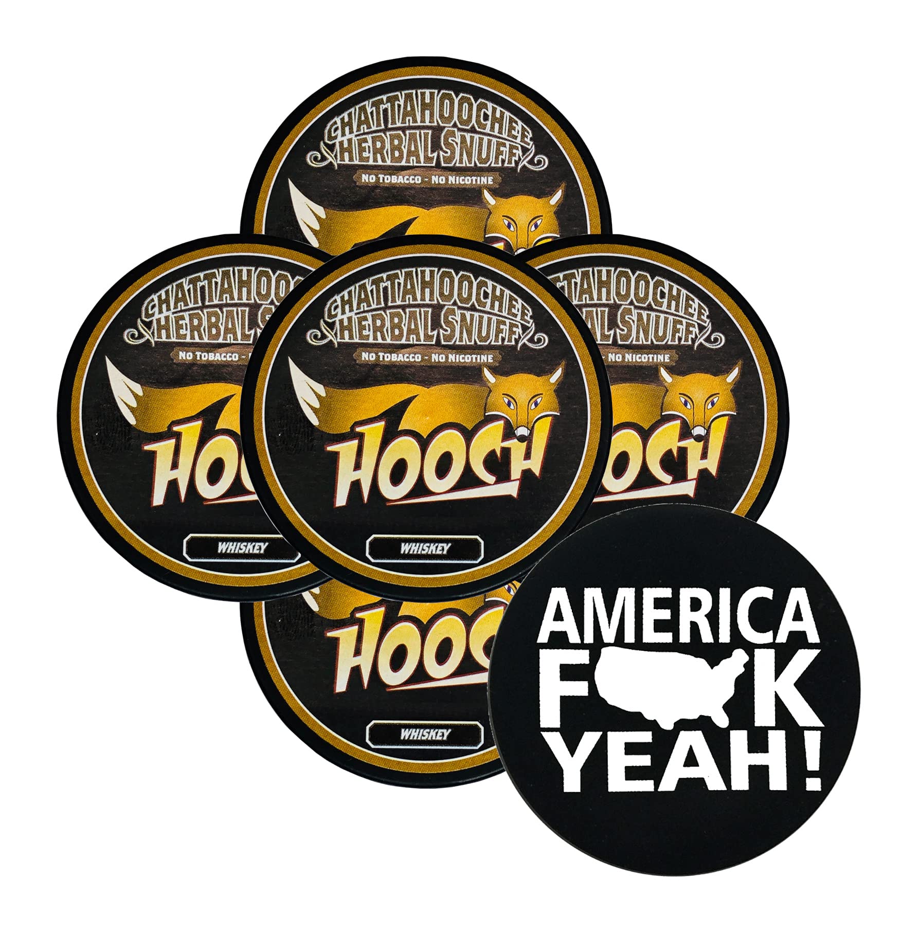 Whiskey Fine Cut 5 Cans with DC Crafts Nation Skin Can Cover - America