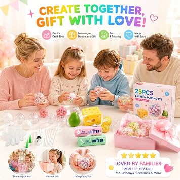 25pcs Squishy Making Kit, Squishy Maker Skins Make Your Own Squishies Set