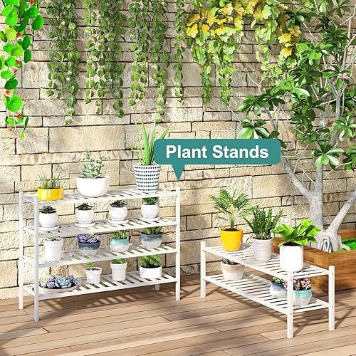 Vista 36 de Zapatero de bambú de 5 niveles para entrada, apilable plegable Natural, organizador de zapatos para armario de pasillo, zapateros de pie