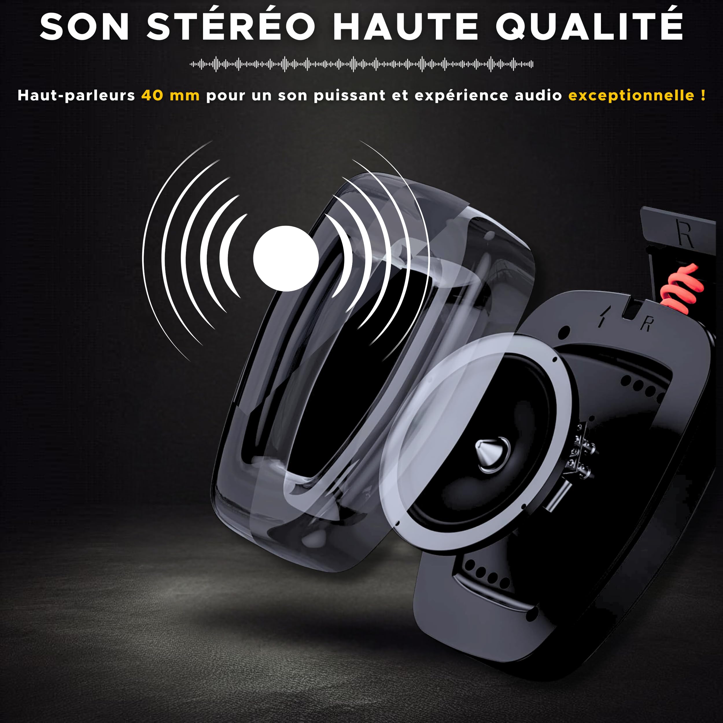 The G-Lab - Korp Platinium - Casque Gaming sans Fil Rechargeable PC/Ps4/Ps5 - Casque Gamer sans Fil Double Modes Bluetooth / 2.4Ghz - Son Stéréo Haute Qualité, Connexion Fluide - New