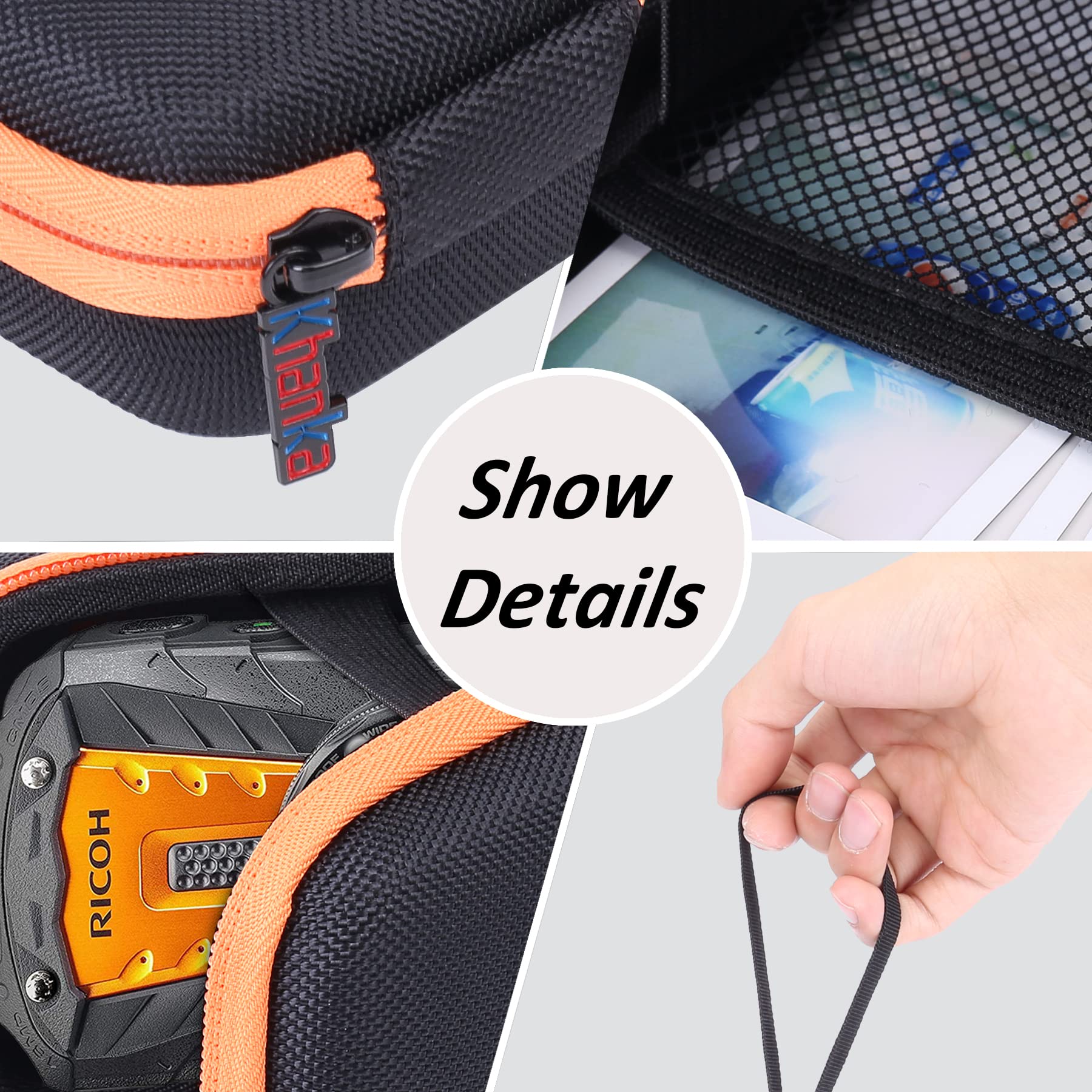 Amazon.co.jp: Khanka 専用保護収納ケース 互換品 RICOH リコー WG-80 