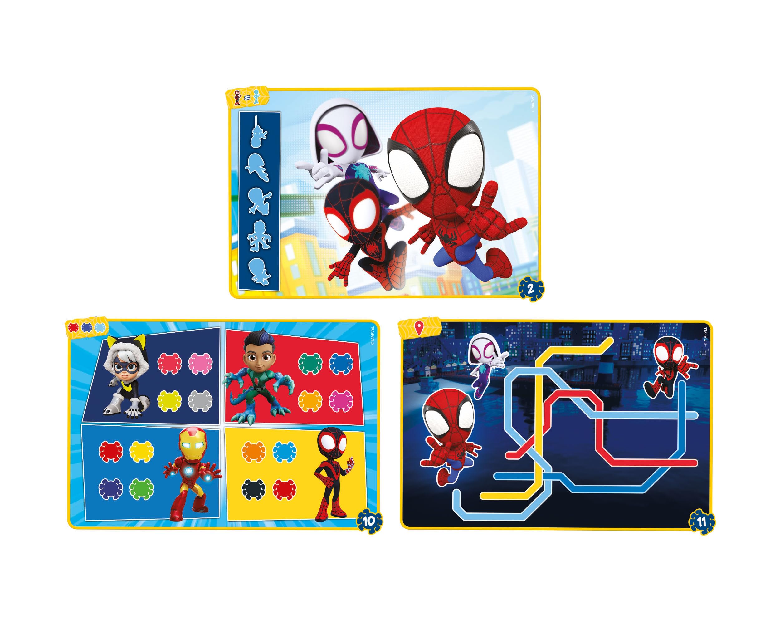 Clementoni Sapientino - Travel Quiz Marvel Spidey Amazing Friends con Penna Interattiva, Schede Educative per Bambini 4 Anni, Gioco Elettronico Parlante, Batterie Incluse, Made in Italy, 16806