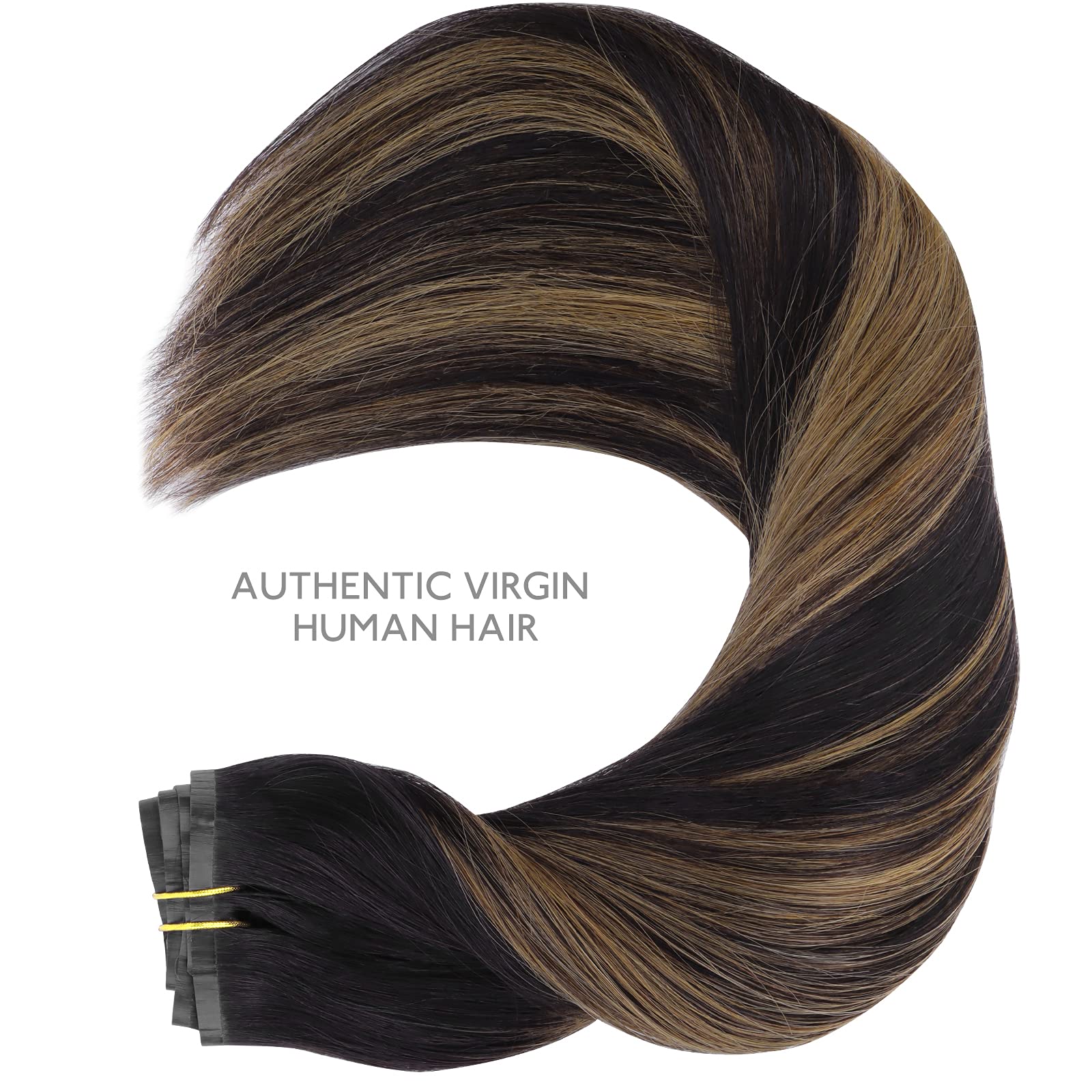 WENNALIFE Clip in Hair Extensions Human Hair 16 Inch 120g 7pcs Dark Brown Hair Extensions Clip in for Women Real Human Hair Double Weft Rallonge Cheveux Humain Extension Real Hair Extensions — view 63