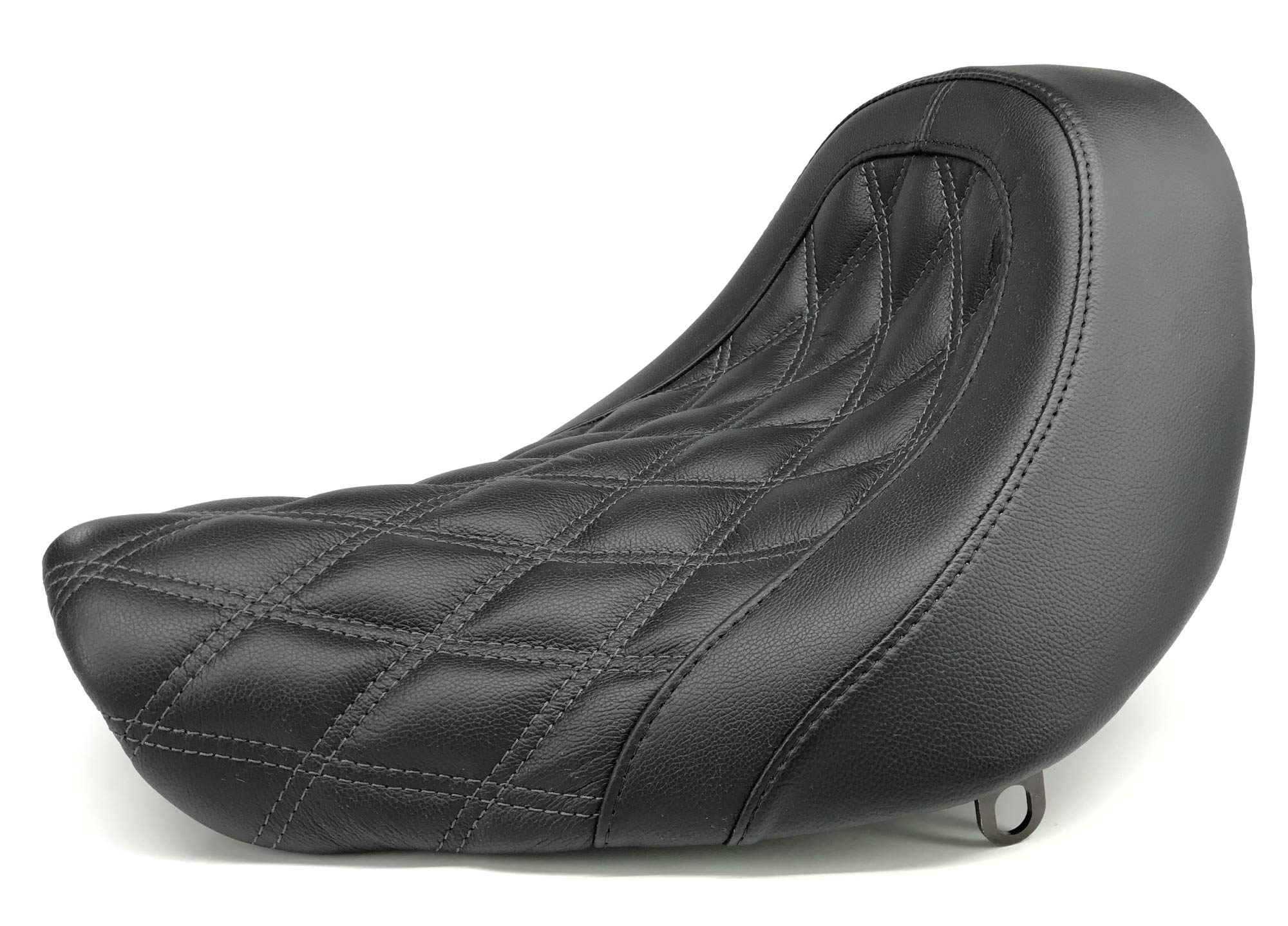 Danny Gray 21-701DIA Weekday Solo Seat - Double Diamond Stitch With Charcoal Gray Thread