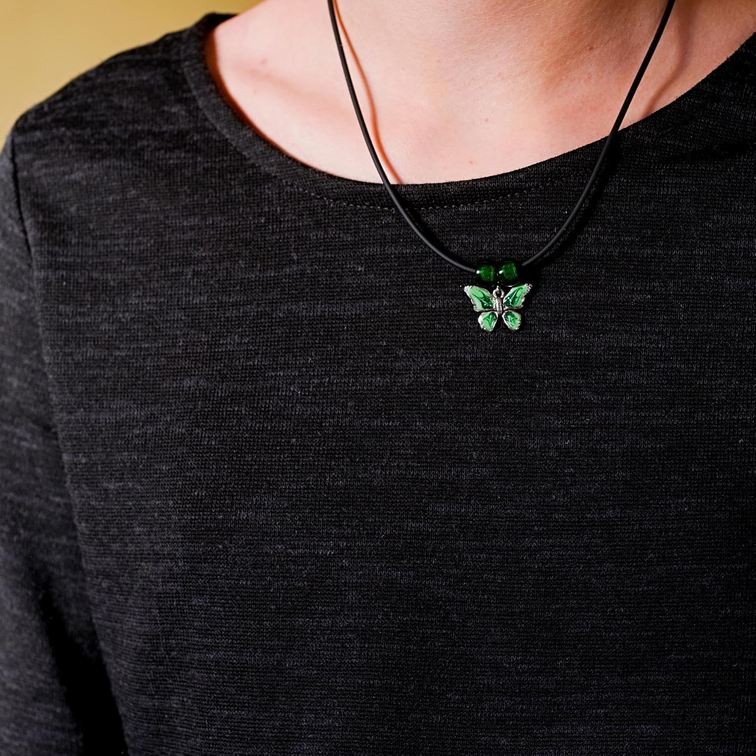 Butterfly Necklace – Butterfly Necklaces for Women – Handcrafted Lavender Butterfly – Blue Butterfly – Green Butterfly gift