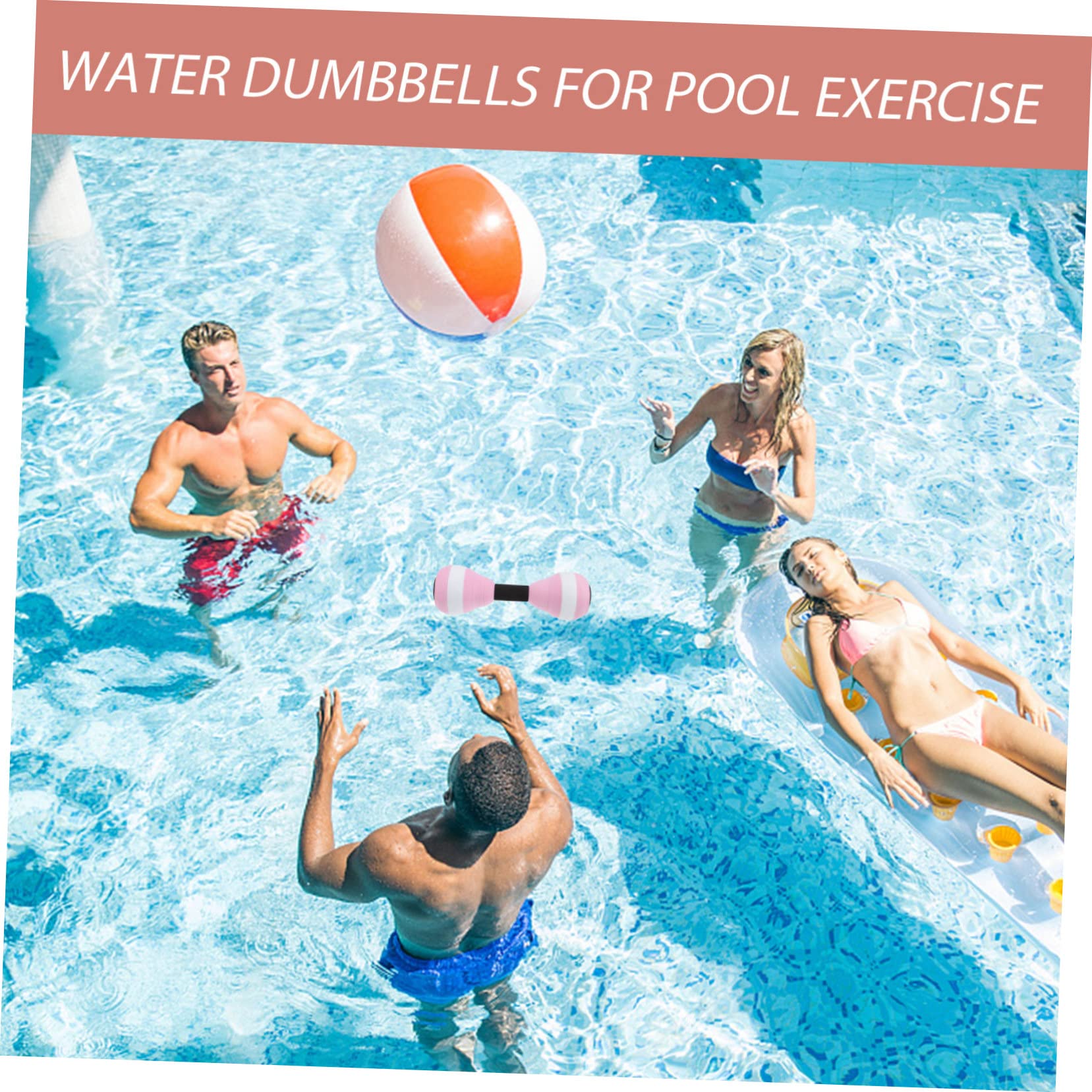 Sosoport 2paia Manubri Galleggianti per Esercizi Acquatici Attrezzatura per Fitness Piscina per Allenamento Riabilitazione e Acquagym