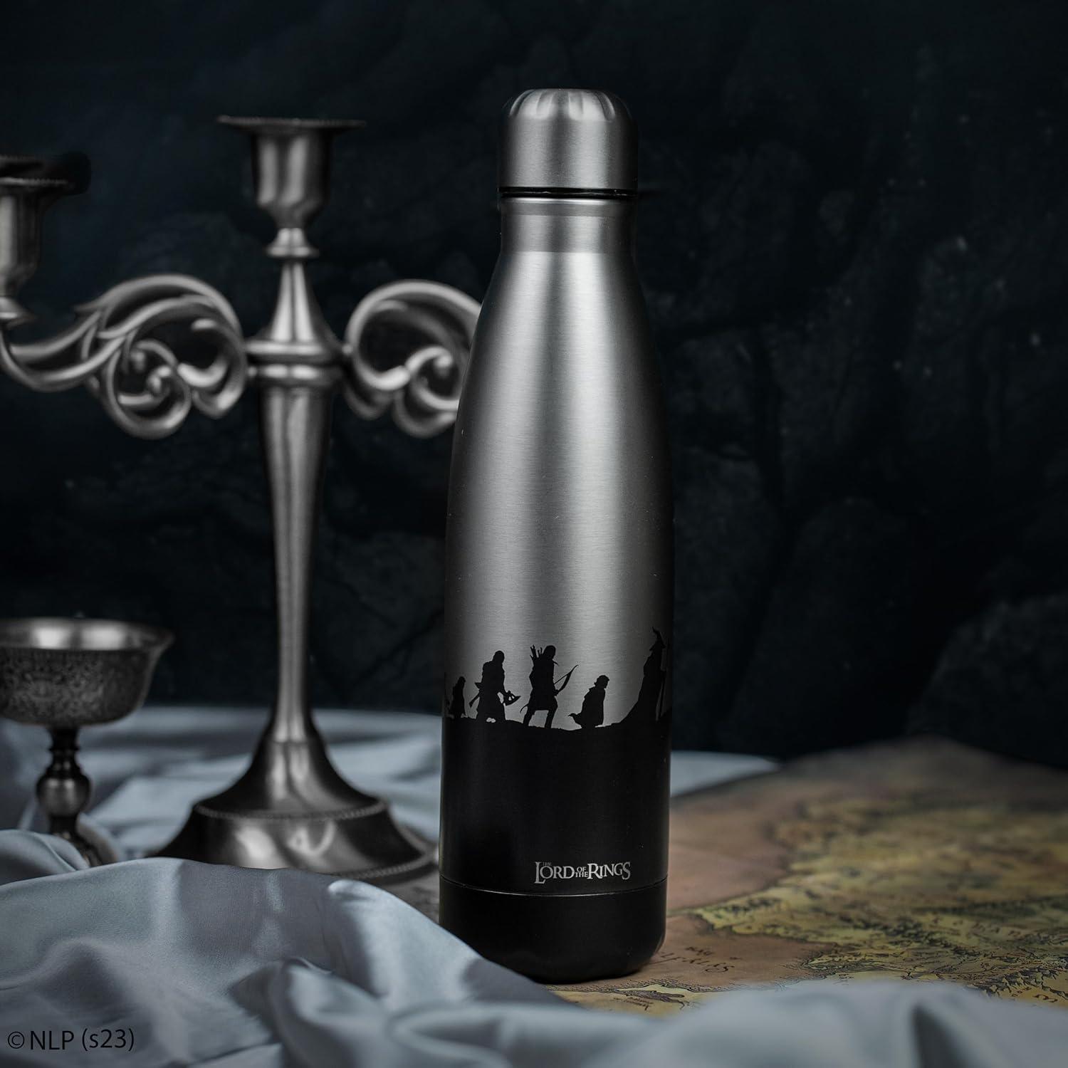 Cinereplicas Lord of the Rings - Fellowship of the Ring 500ml Stainless Steel Insulated Water Bottle - Official License