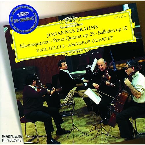 Brahms Piano Quartet No. 1 in G Minor, Op. 25; 4 Ballades, Op. 10 von