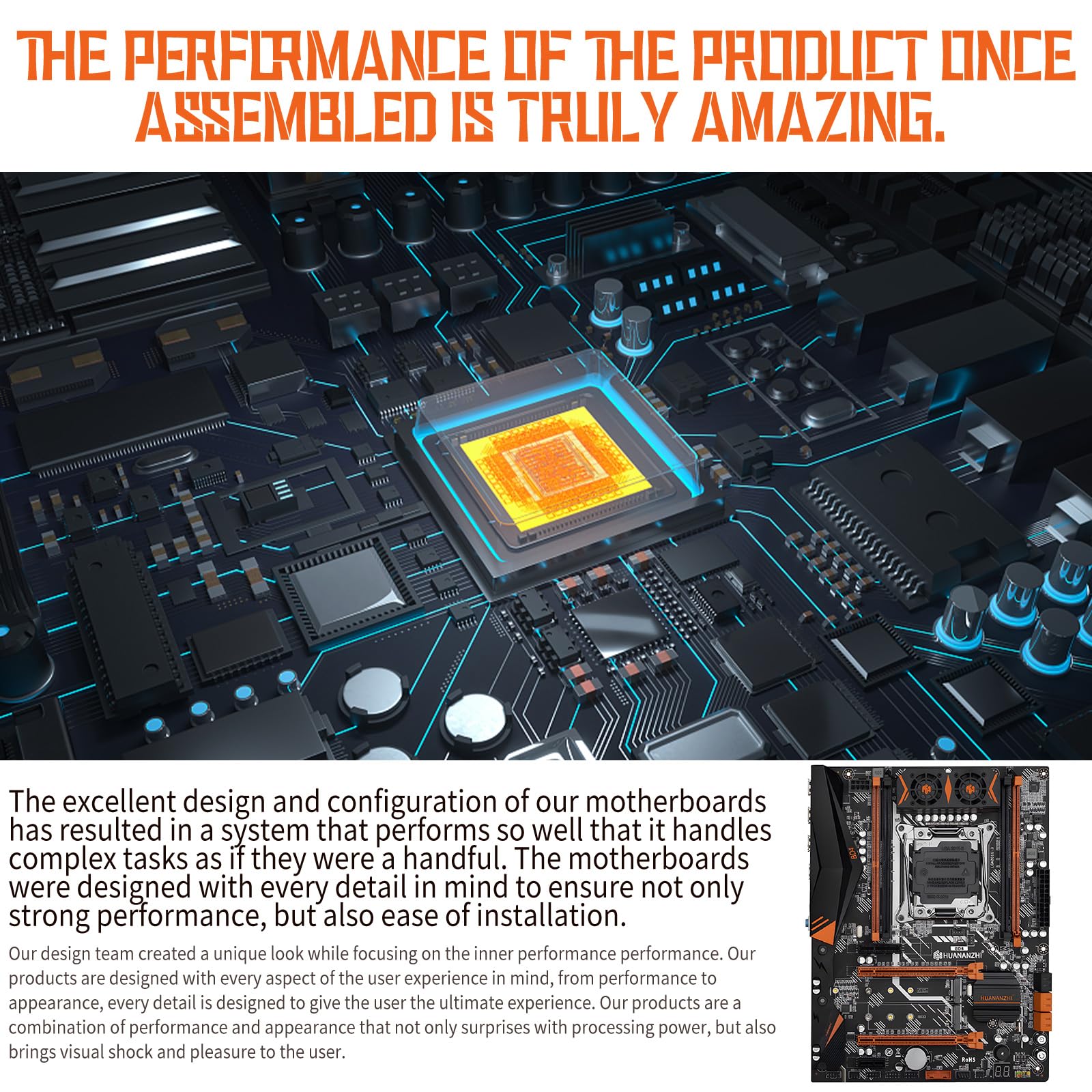 HUANANZHI Conectividade otimizada da placa-mãe LGA 2011-3 X99-BD4