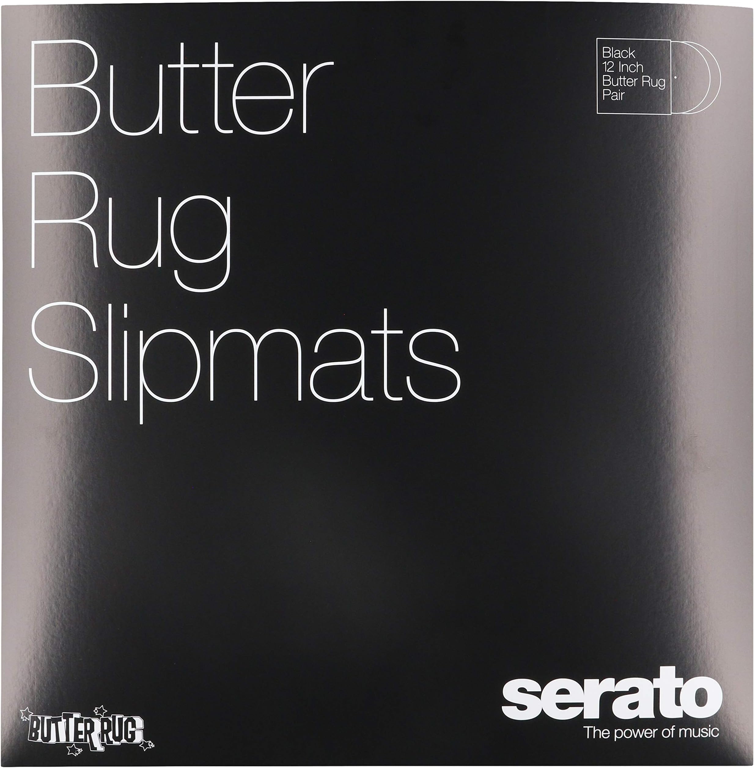 Serato 12" Butter Rug' Slipmat Black set