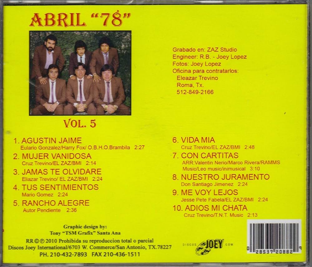 JOEY - Abril 78 Vol.5 - Amazon.com Music