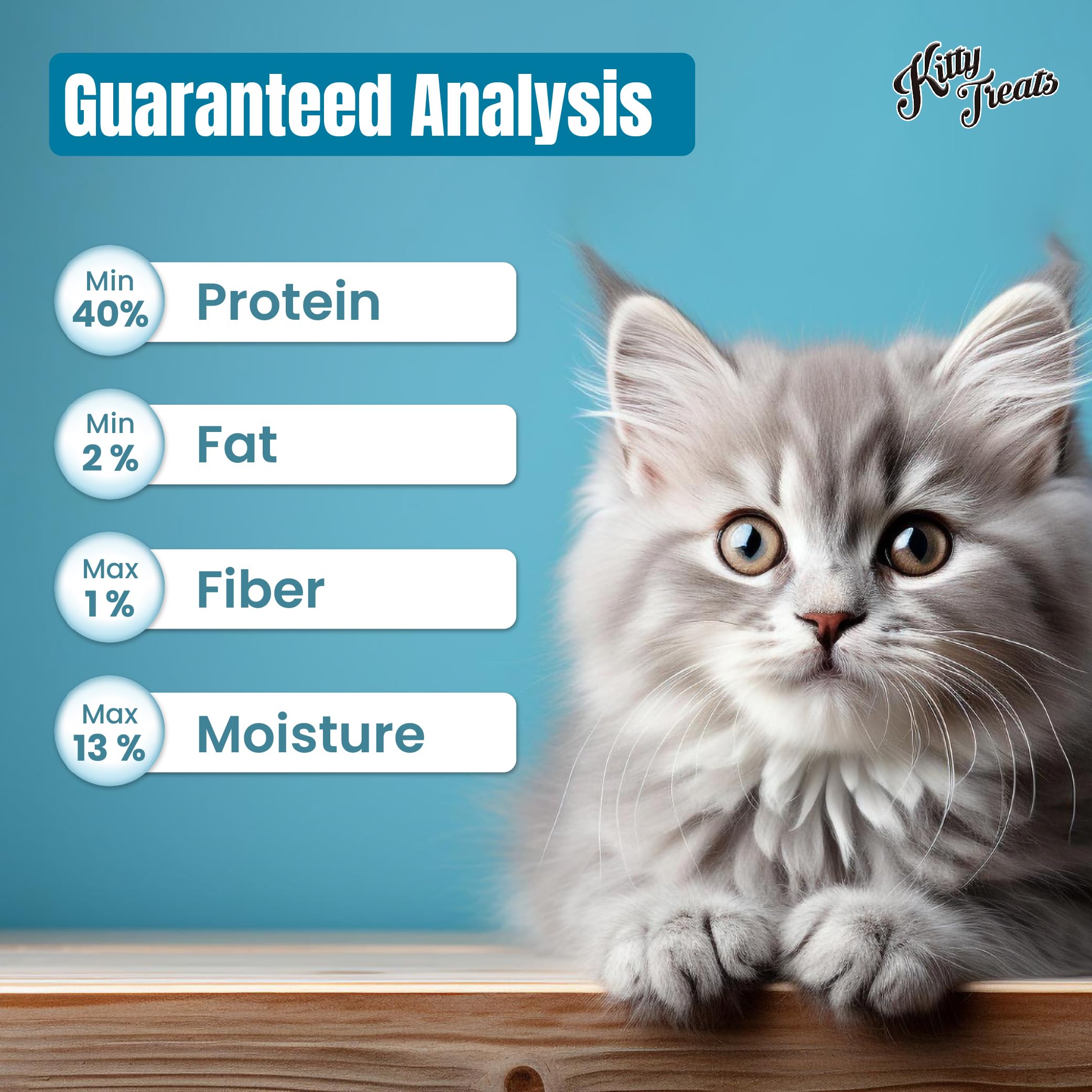 Rena Kitty Treats for Cat β Protein & Fiber Rich Healthy Cat Snacks, No Artificial Colors, Premium Reward & Training Treat, Supports Skin & Coat Health, Suitable for All Cats & Kittens, Pack of 3 4