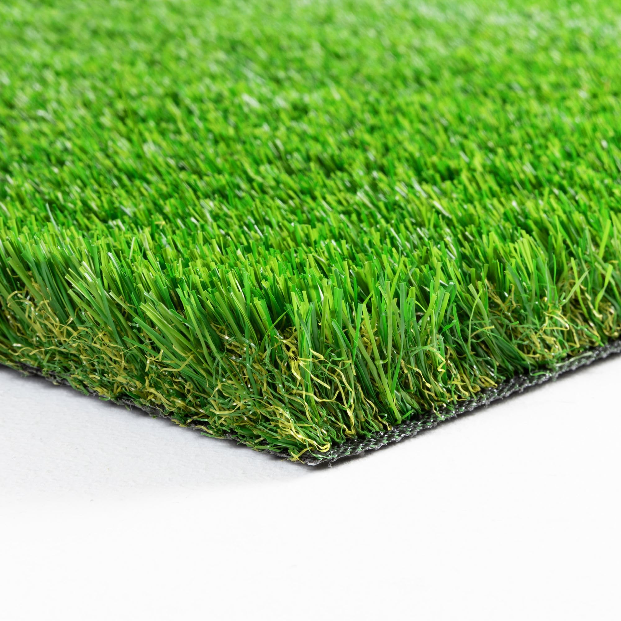Steffensmeier Kunstrasen Highland 37 mm 2.622 g/m² extrem UV-beständig+ Strong Kollektion Grün, Größe: 200x200 cm