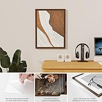 Vista 269 de Fun Memories Portarretratos de metal de 16 x 20 pulgadas con paspartú de 11 x 14 pulgadas, acabado de aluminio cepillado, parte delantera de vidrio