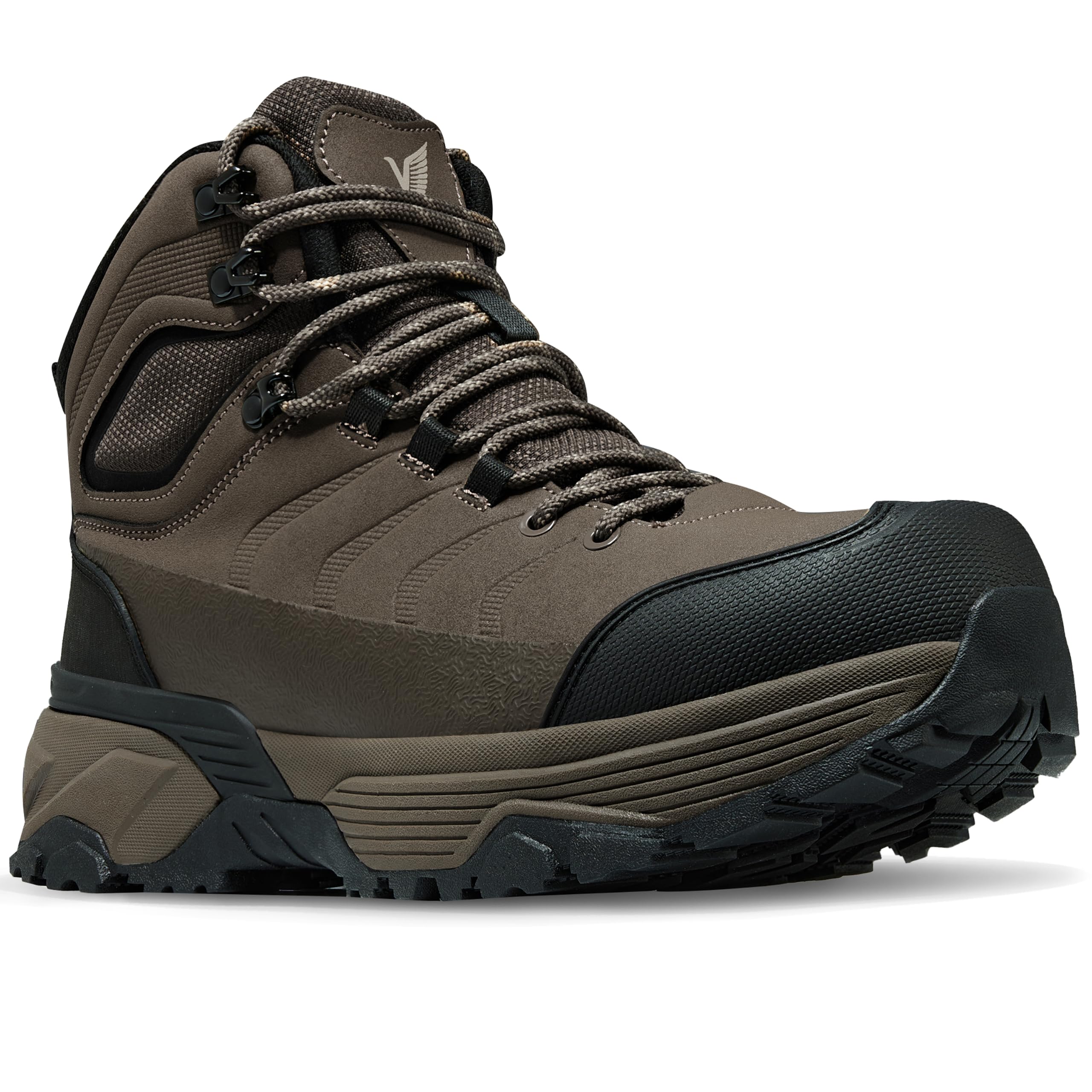 Wondamo Men's Steel Toe Work Boots | ASTM Safety Boots Waterproof Lightweight Non Slip Pu…