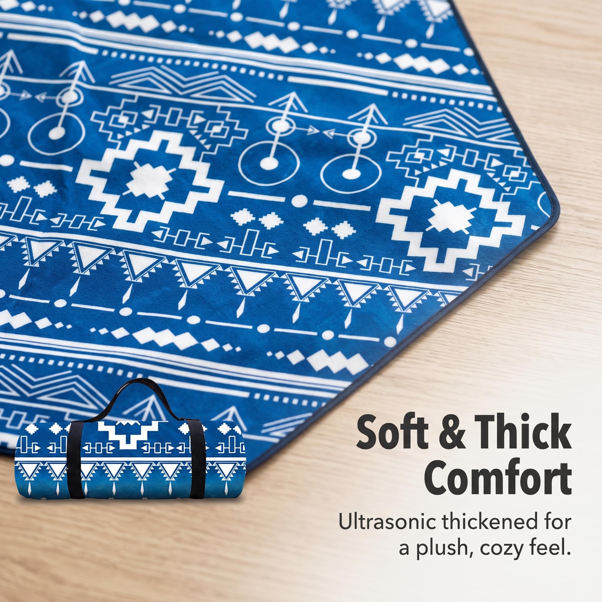 Couverture Pique Nique hexagonale pour extérieur, Tapis Sol Camping, Nappe Pique Nique imperméable