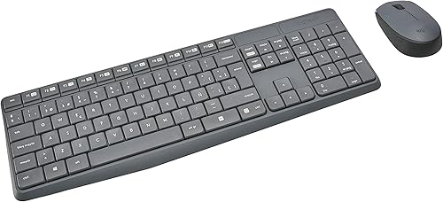 Logitech MK235 2.4GHz inalámbrico USB español teclado ratón kit - gris - 920-007901
