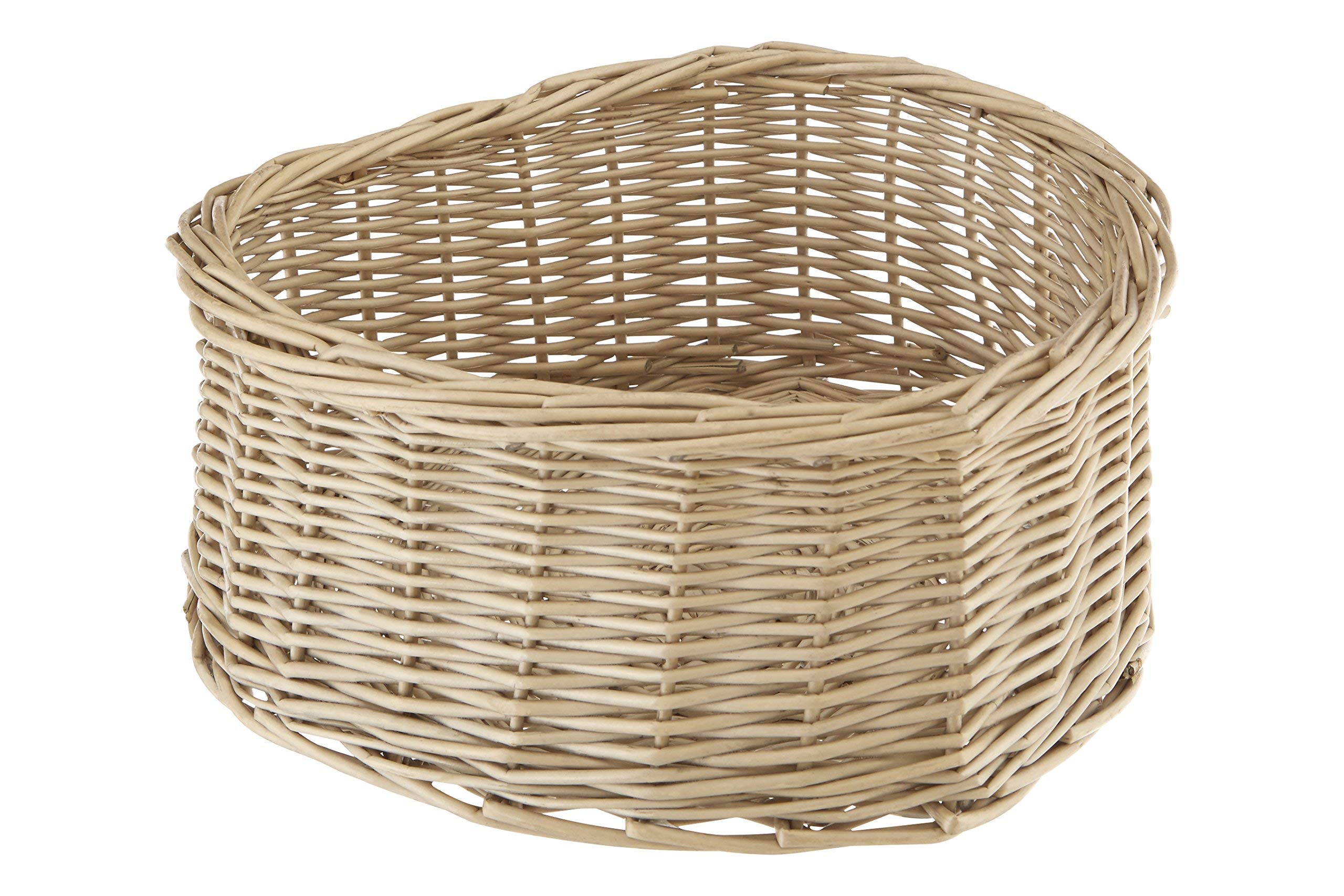 Premier Housewares Heart Shape Basket, Willow, Natural, 26 x 27 x 11 cm