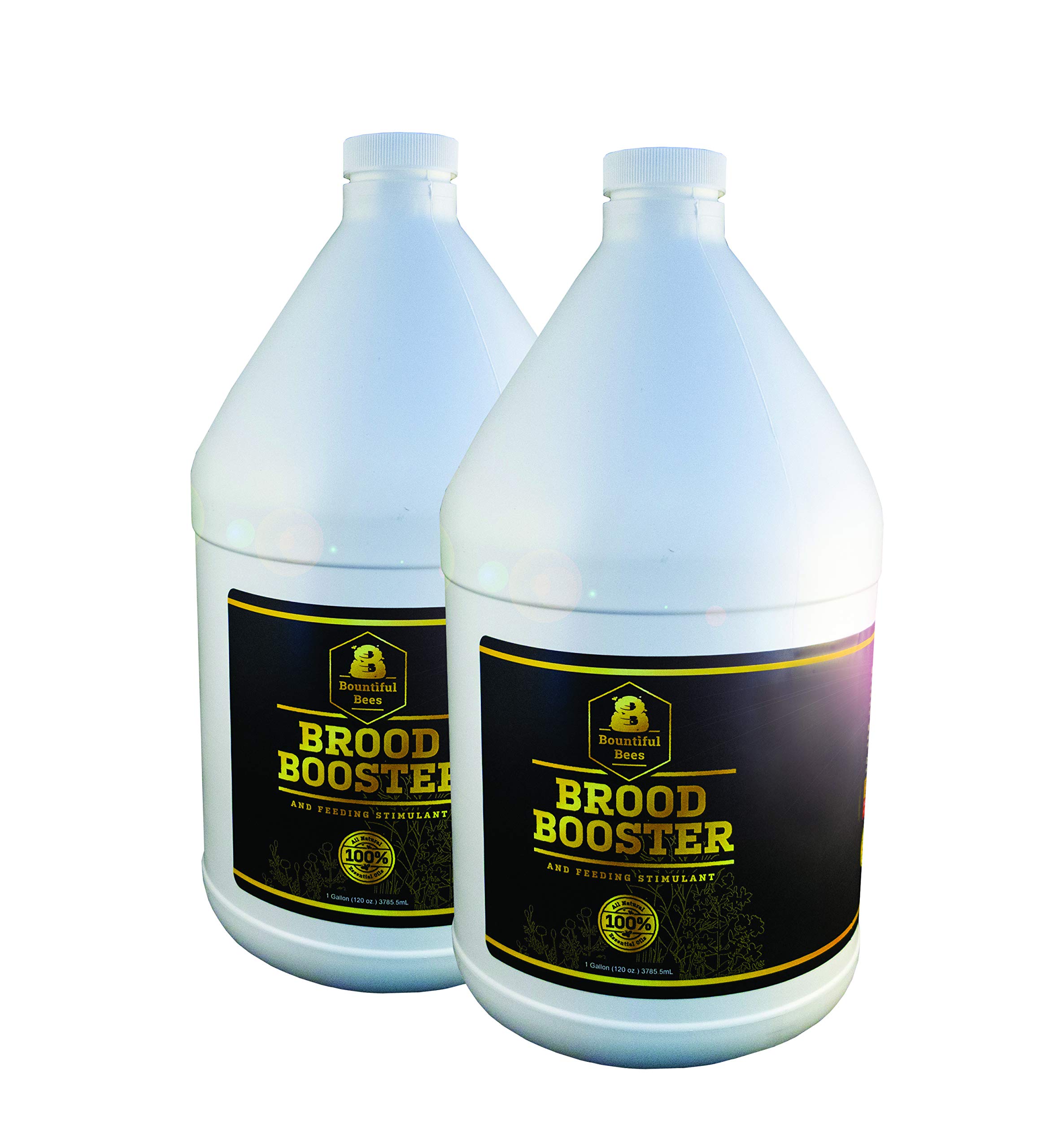 Bountiful Bees Brood Booster & Feeding Stimulant – 2 Gallon – Natural Honey Bee Supplement – Boosts Colony Growth – Prevents Syrup Fermentation – Aids