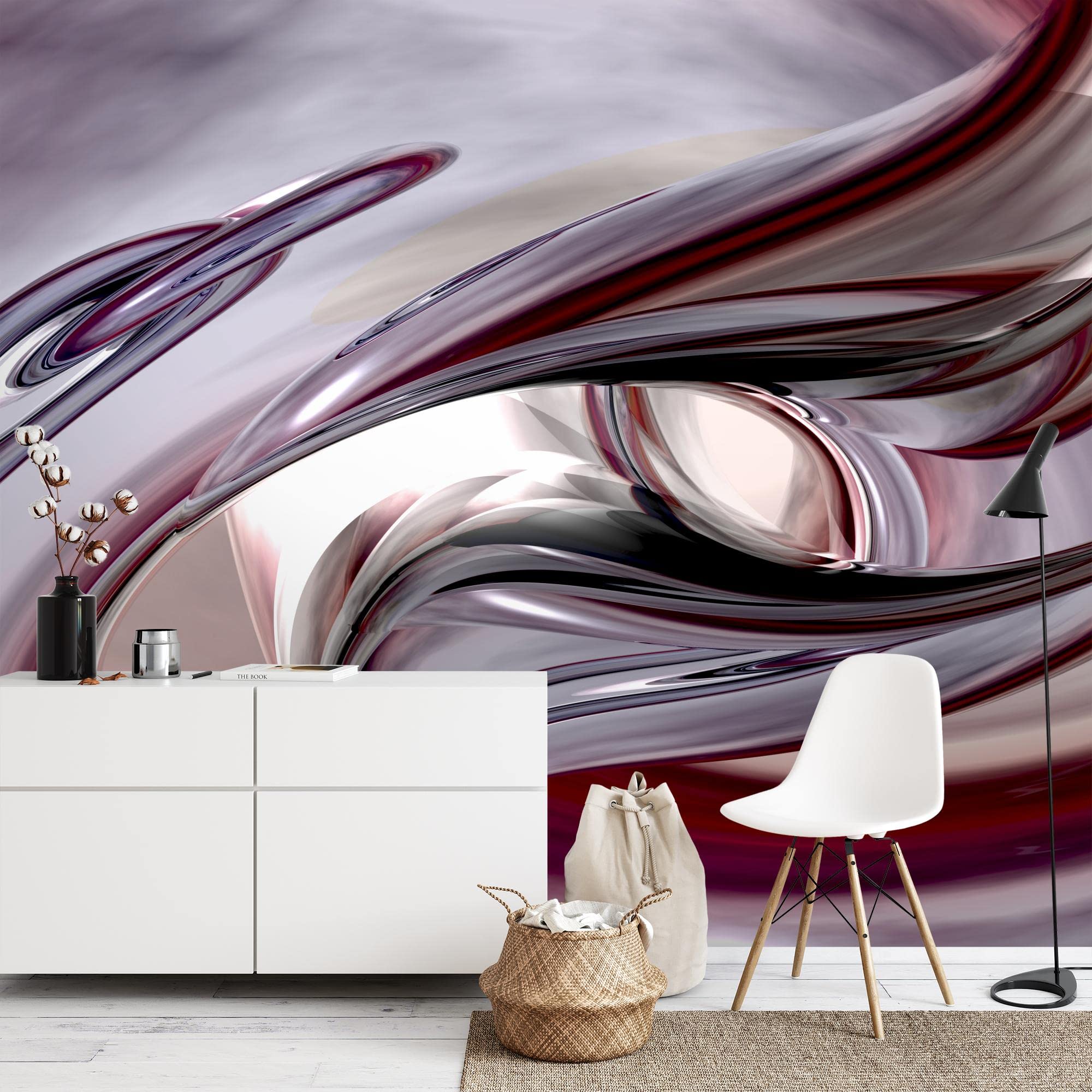 Runa Art Papel Tapiz Fotográfico Magnolia Flores Resumen