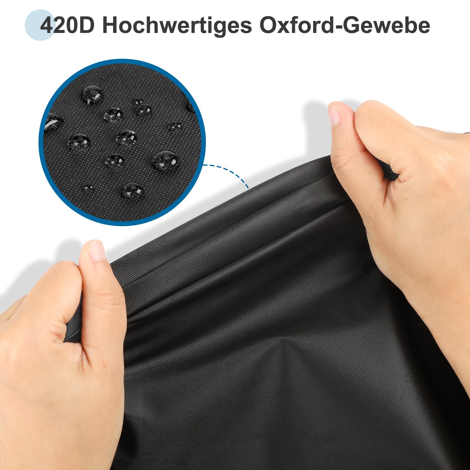 Housse de protection fauteuil suspendu, tissu Oxford 420D, fermeture éclair imperméable, cordon de serrage, housse coupe-vent