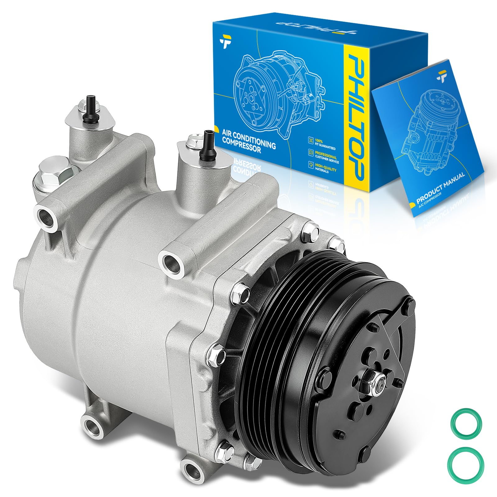 PHILTOP 98579 NEW AC Compressor w/Clutch for Fit 2009-2013 1.5L