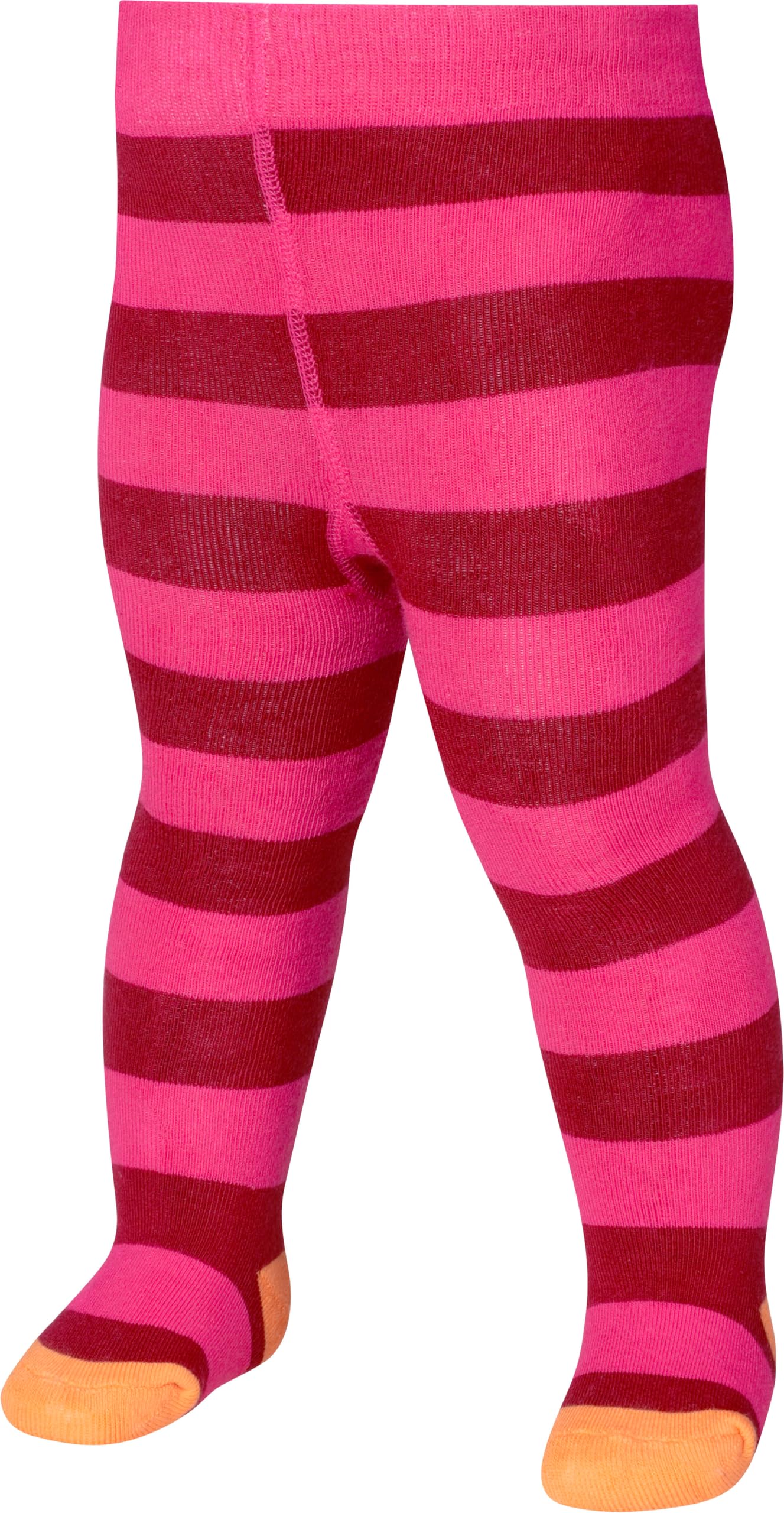 Playshoes Girl's Thermostrumpfhose Blockringel Tights, Multicoloured (Pink), 122 (Manufacturer size: 122/128)
