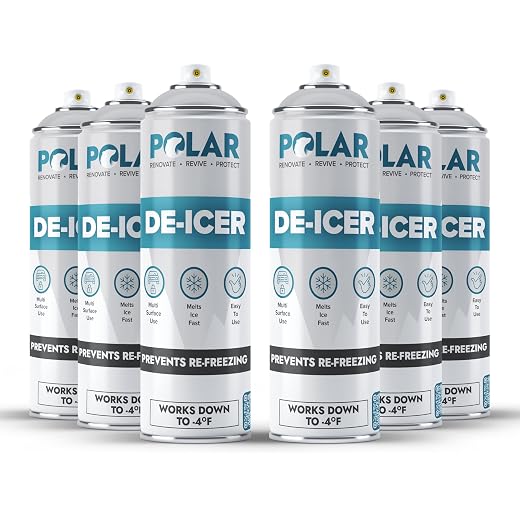Polar De-Icer Spray for Car Windshield - 6 x 17 oz
