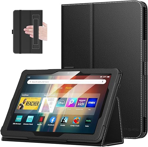 MoKo Funda para tablet Tienda Kindle Fire HD 8 y 8 Plus 12 generación10 generación versión 20222020 de 8 pulgadas funda plegable delgada con función