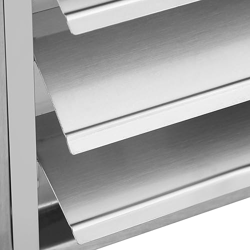 Miniatura 5 de Yosoo Rejilla de ventilación de aire de pared, acero inoxidable cuadrado secadora extractor extractor salida de ventilador plata para un máximo