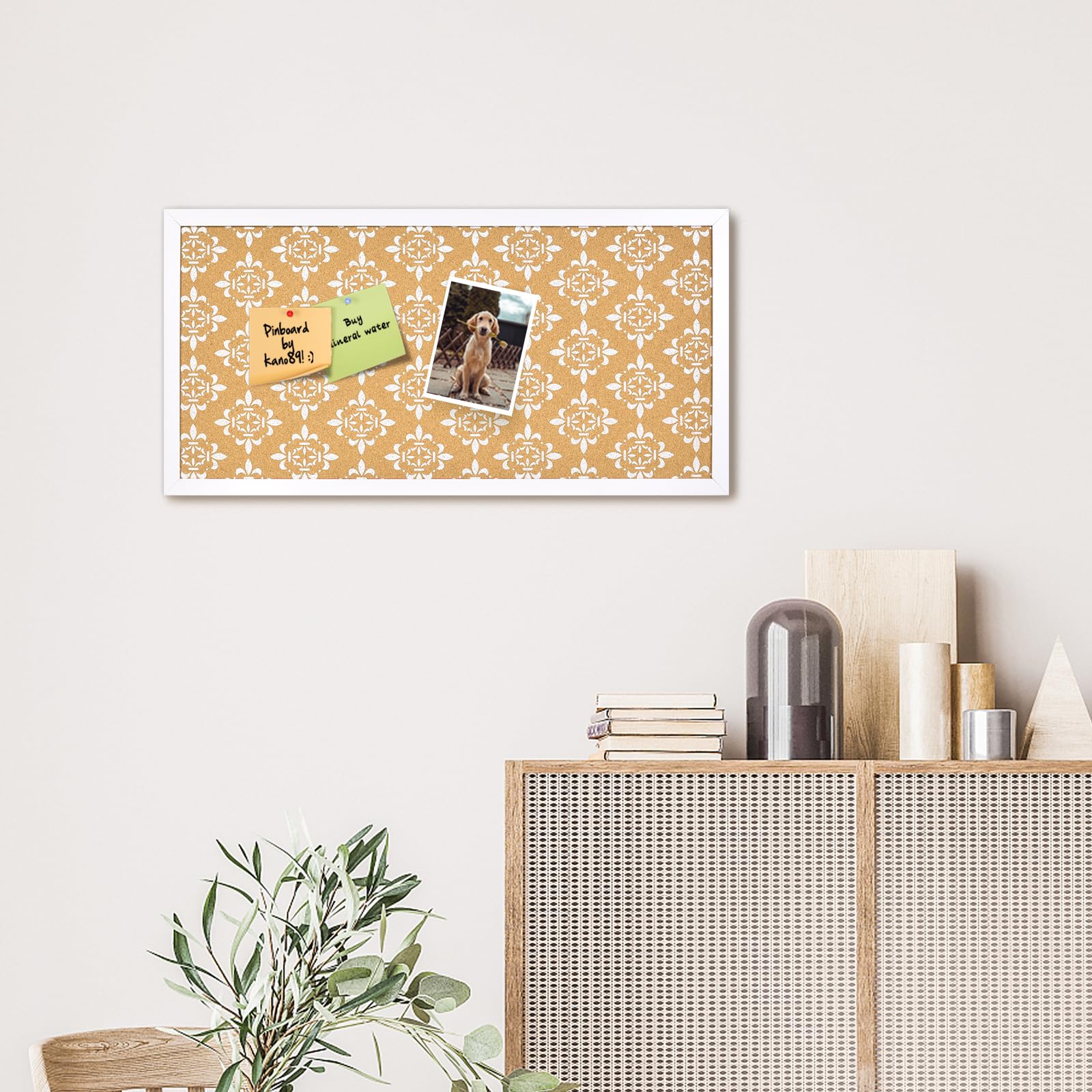 Snapklik.com : Aitakatta Decorative Cork Board For Walls, Bulletin Board