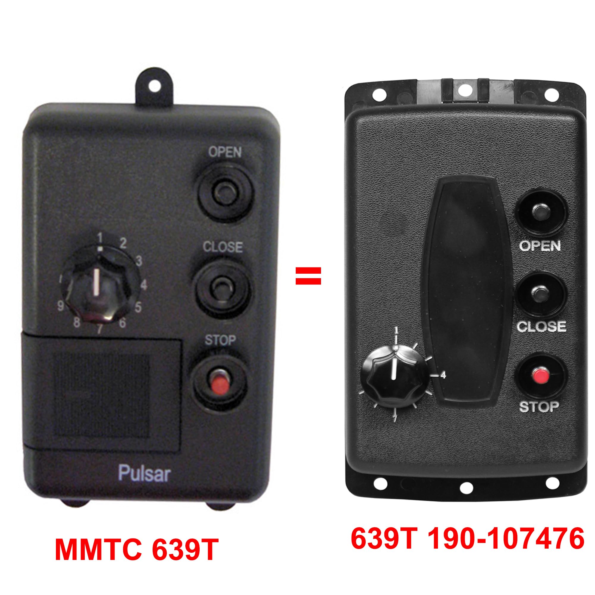 Pulsar 639T Open Close Stop Gate and Garage Door Opener Remote