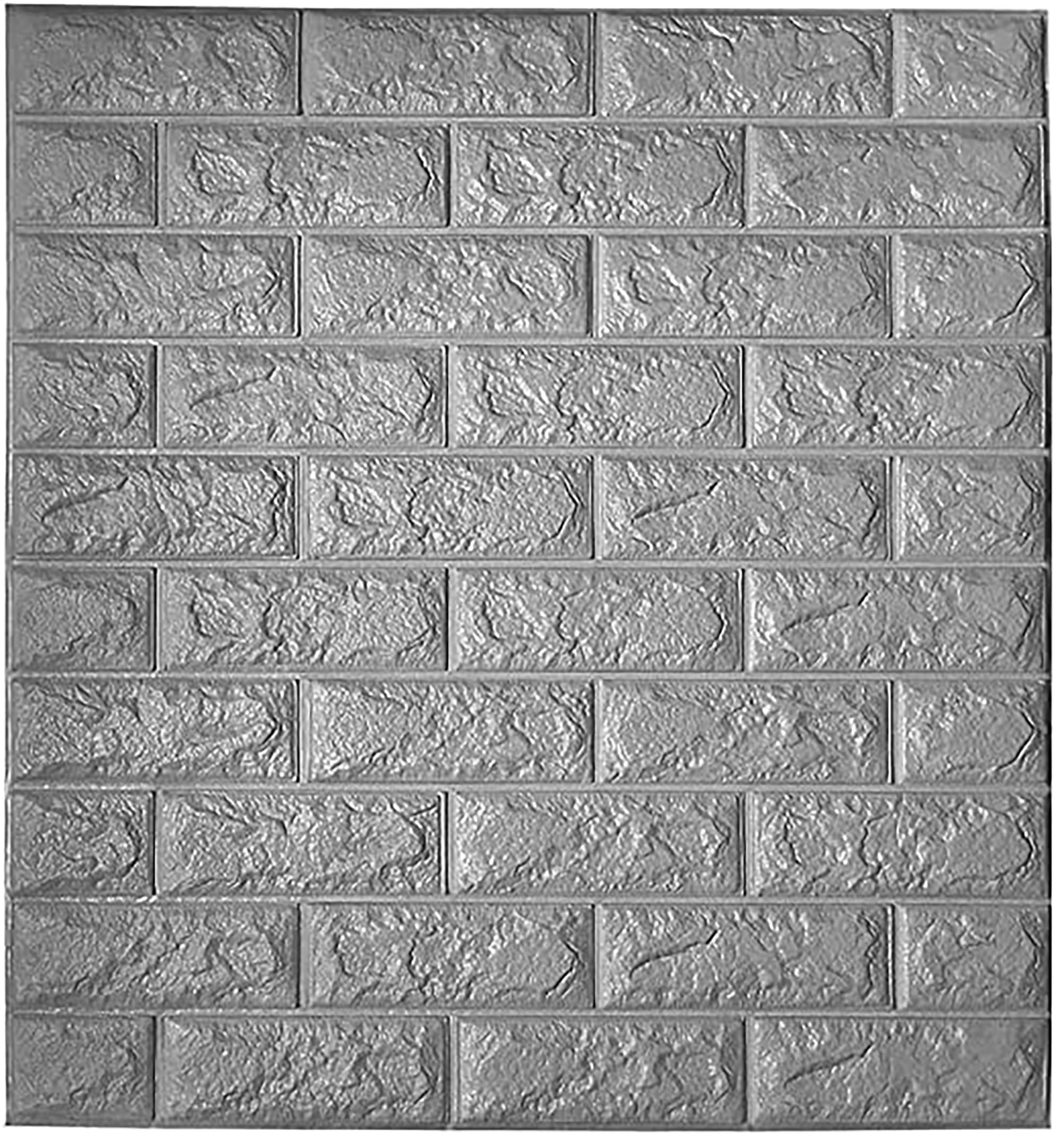 Abyssaly 3D Peel and Stick Wall Panels Stickers PE Foam Self-Adhesive Wallpaper DIY Modern Style for Living Room Smoothing (1 pc of 70 x 77 CM) (2, Grey-Brick) (B0BRQ1DJT3) Amazon Price History, Amazon Price Tracker