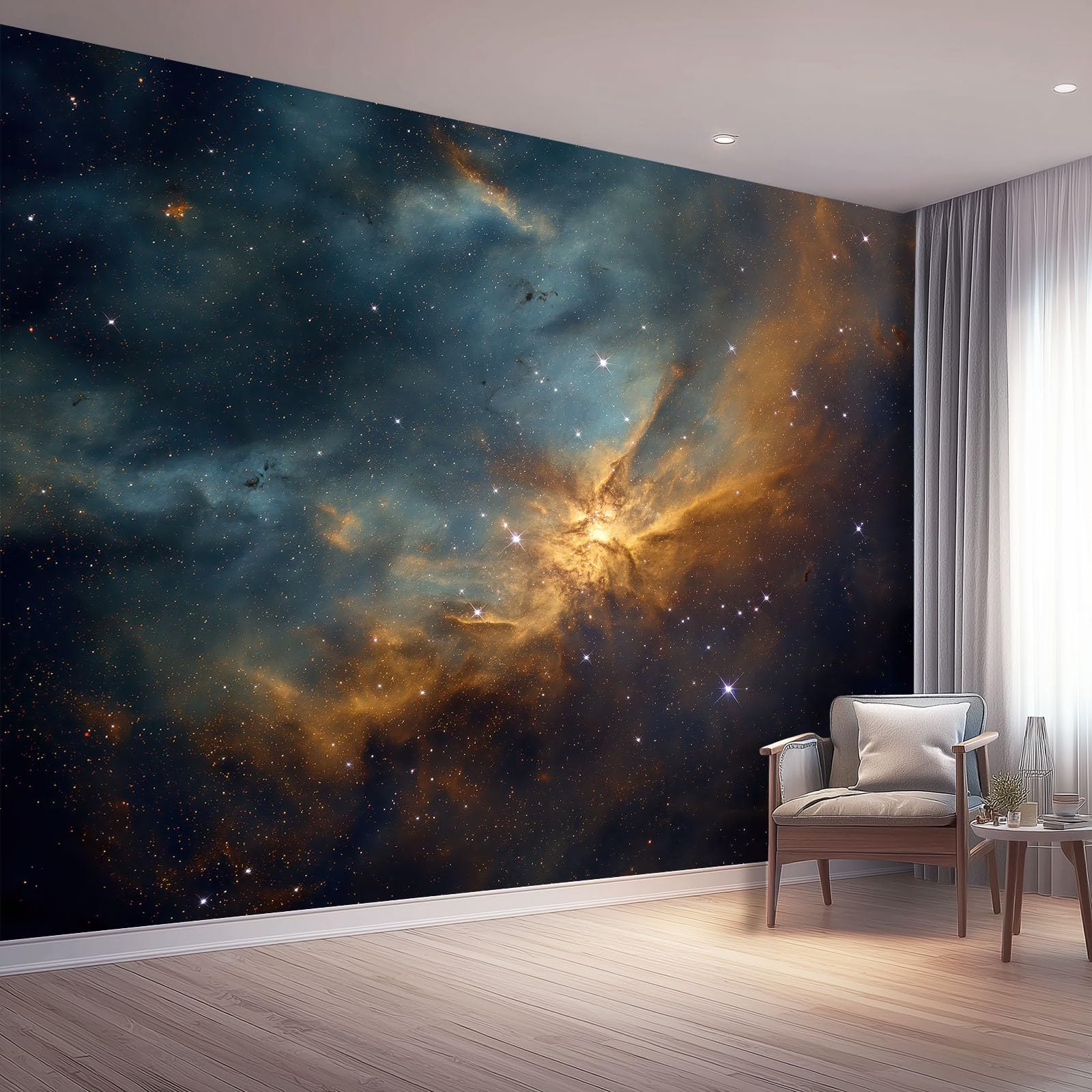 Tapisserie Intissée Ciel Étoilé de Qualité Supérieure 200x140cm