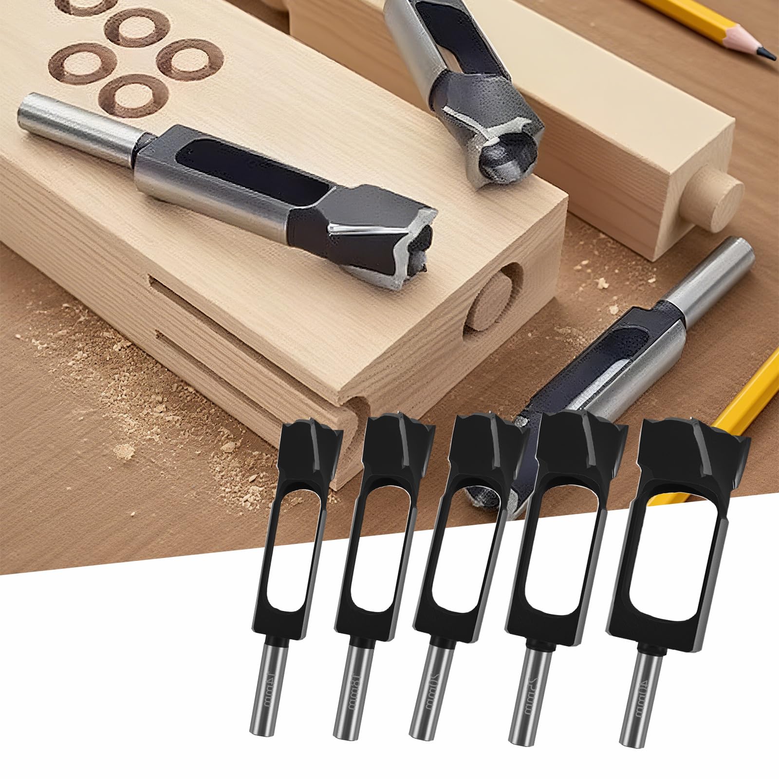 13 frese per legno con gambo da 13 mm, diametro 8 mm, 10 mm, 12 mm, 14 mm, 15 mm, 16 mm, 18 mm, 19 mm, 20 mm, 25 mm, 30 mm, 35 mm, 40 mm, in acciaio al carbonio, per lavorazione del legno