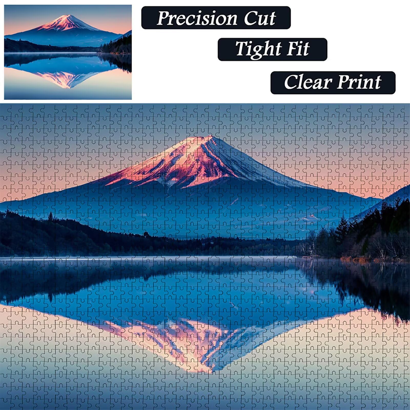 Montagna Innevata Puzzle 2000 Pezzi Adulti, Paesaggio Puzzle Legno con Scatola 99x70cm, Idea Regalo Uomo e Donna, Divertimento Per Adulti, per Gioco Familiar, Giochi di Sfida, Scatola Regalo, D-8472
