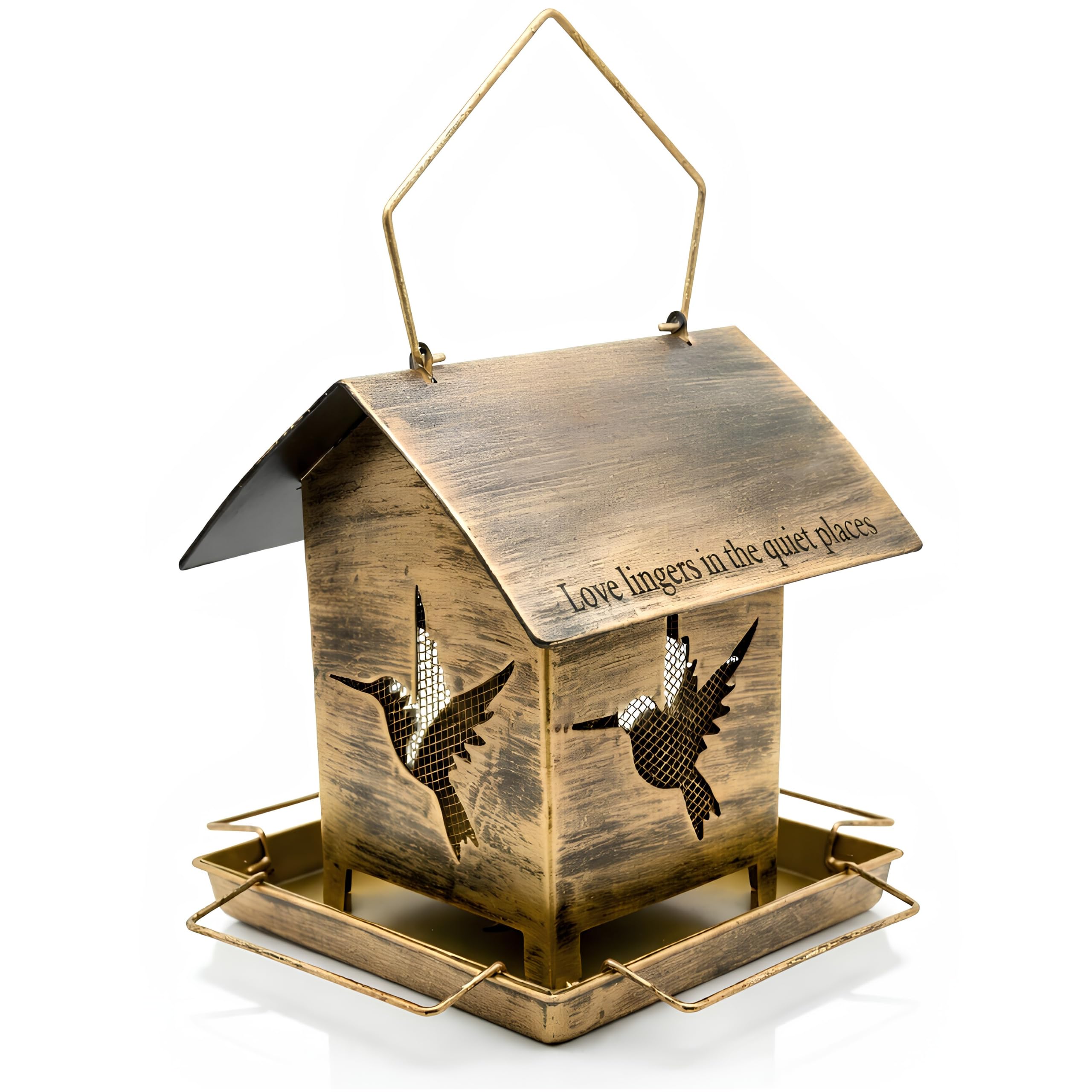 Wee Blau Doag Memorial Hummingbird Feeder, Sympathy Garden Gift