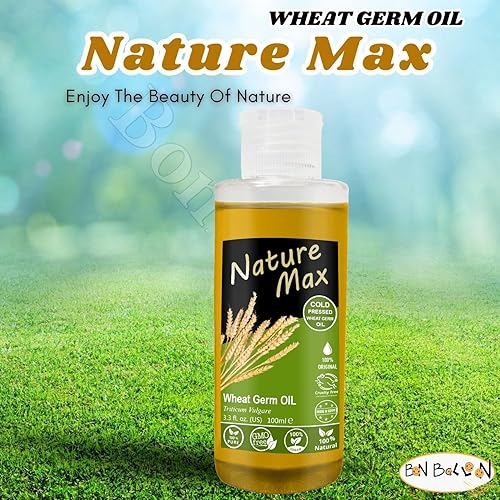 Miniatura 3 de Nature Max Aceite esencial de germen de trigo, aceites esenciales naturales sin diluir puro para el cuidado del cabello y la piel, prensado en frío,