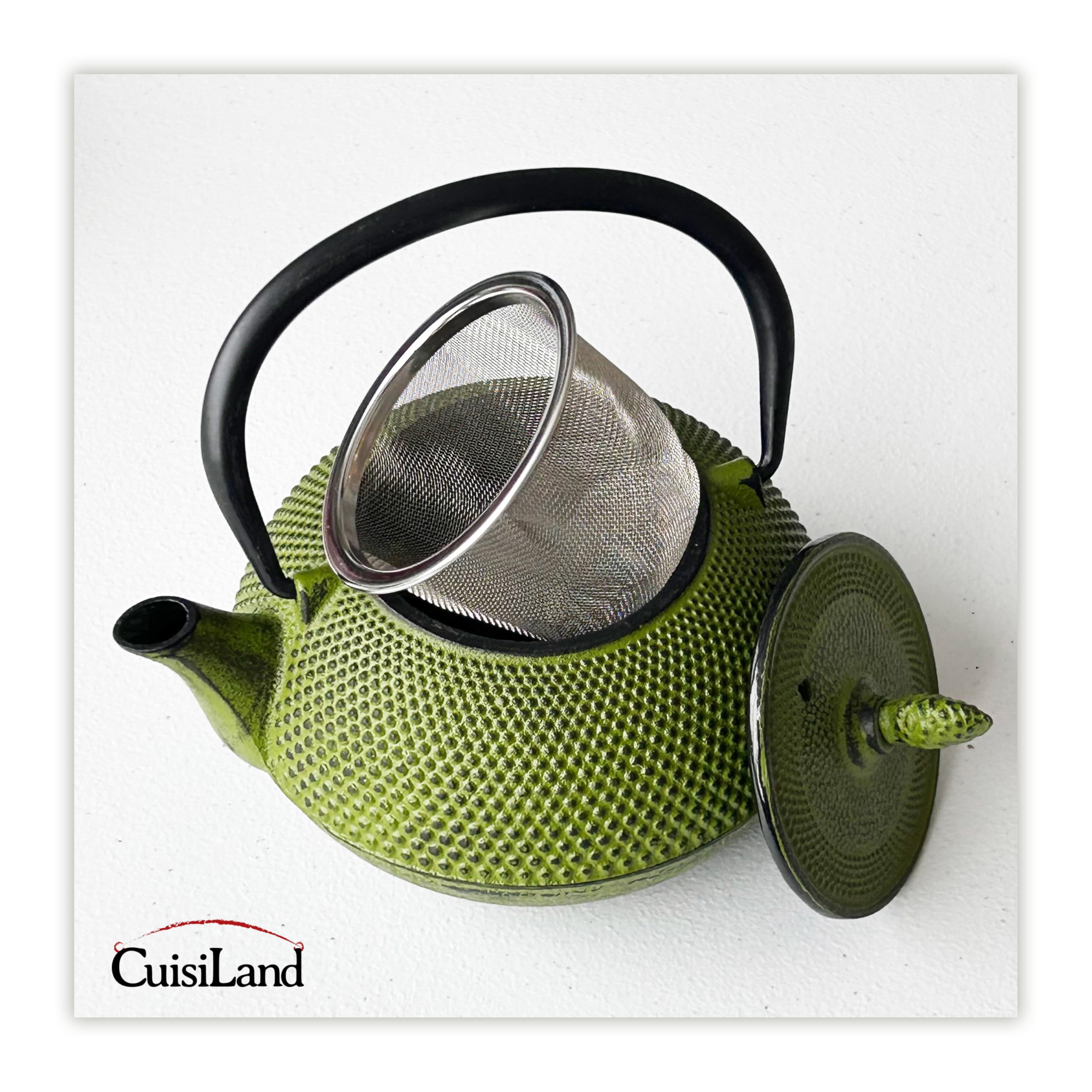 Cuisiland 450ml Hobnail Cast Iron Teapot - Japanese-Style Durable